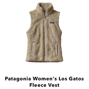 Patagonia Los Gatos fleece vest el cap khaki Small